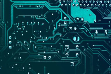 Devre kartı. Elektronik bilgisayar donanım teknolojisi. 