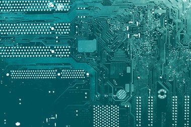 Devre kartı. Elektronik bilgisayar donanım teknolojisi.