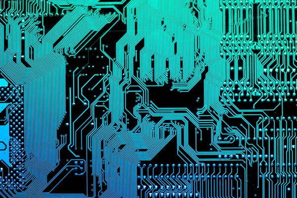 Circuit board. Elektronische computer hardware technologie. Digitale moederbord chip. Technische wetenschap achtergrond. Geïntegreerde communicatie processor. Informatietechniek. — Stockfoto