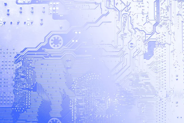 Leiterplatte. Elektronische Computer-Hardware-Technologie. Motherboard-Digitalchip. Technischer Hintergrund. Integrierter Kommunikationsprozessor. Komponente Informationstechnologie. — Stockfoto