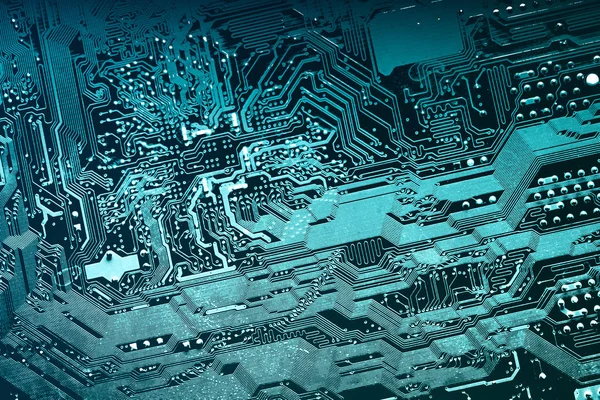 Circuit board. Elektronische computer hardware technologie. Digitale moederbord chip. Technische wetenschap achtergrond. Geïntegreerde communicatie processor. Informatietechniek. — Stockfoto