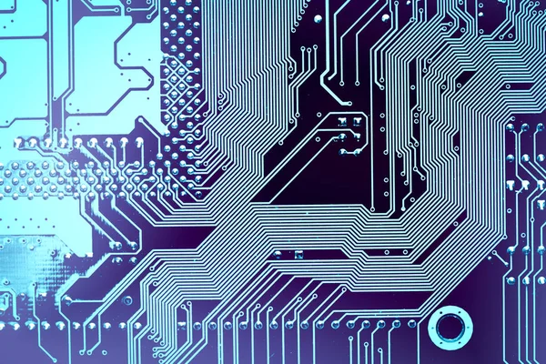 Áramköri kártya. Elektronikus számítógép hardver technológia. Alaplap digitális chip. Technológiatudomány. Integrált kommunikációs processzor. Informatikai komponens. — Stock Fotó