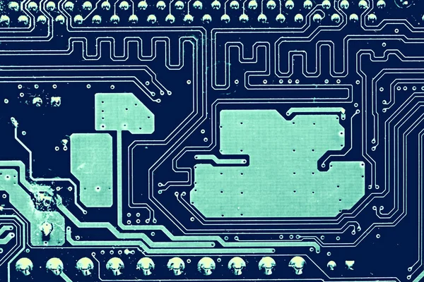 Circuit board. Electronic computer hardware technology. Motherboard digital chip. Tech science background. Integrated communication processor. Information engineering component. — Stock Photo, Image