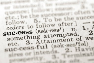 Sözlükte kelime başarı tanımı