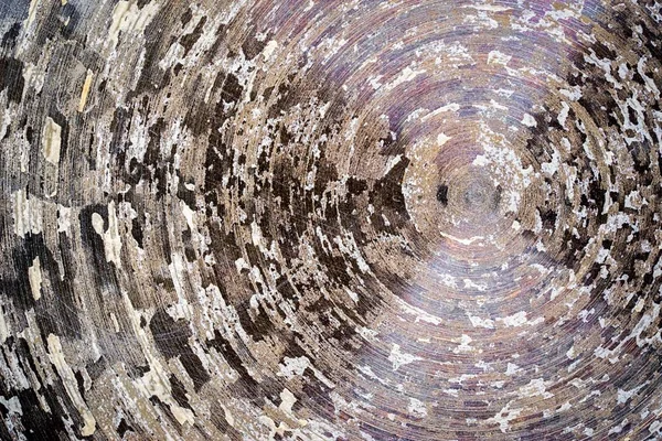 Escala de cal en la parte inferior de la tetera como un hermoso fondo circular — Foto de Stock