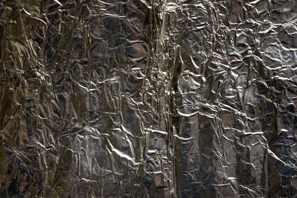 Textura de fondo de lámina agrietada de plata oscura — Foto de Stock