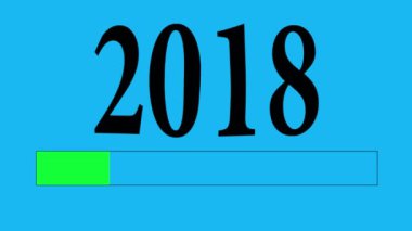 İlerleme çubuğu yükleme metin ile: 2018