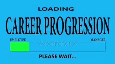 İlerleme çubuğu yükleme metin ile: kariyer ilerleme yükleme.