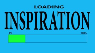 İlerleme çubuğu yükleme metin ile: ilham kaynağı yükleme.