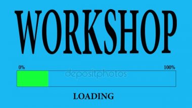 İlerleme çubuğu yükleme metin ile: atölye yükleme.