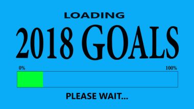 İlerleme çubuğu yükleme metin ile: 2018 gol