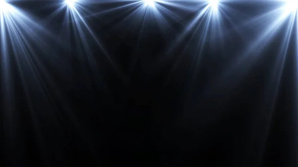 Прожекторы освещения вспышки на темном фоне, абстрактный — стоковое фото