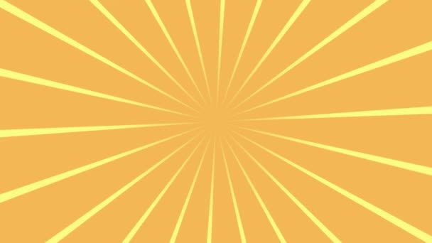 Wirbelnde radiale Hintergrund Vintage Sunburst Hintergrund, Aussehen und Rotation. — Stockvideo