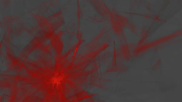 Abstrakt röda trianglar och linjer i form av fragment och skuggor, spridning på den grå bakgrunden. — Stockfoto