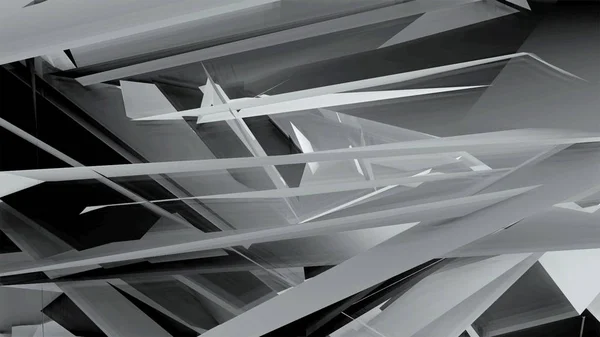 Padrão geométrico com linhas preto e branco e forma triangulares — Fotografia de Stock