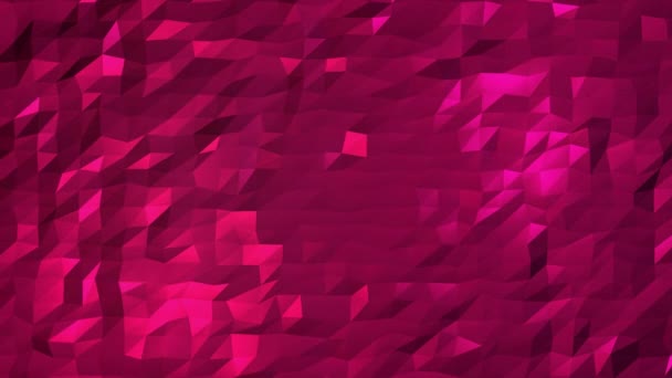 Crimson abstract mozaïek achtergrond. Moderne geometrische abstracte animatie met verloop. Een nieuwe structuur voor uw ontwerp. — Stockvideo