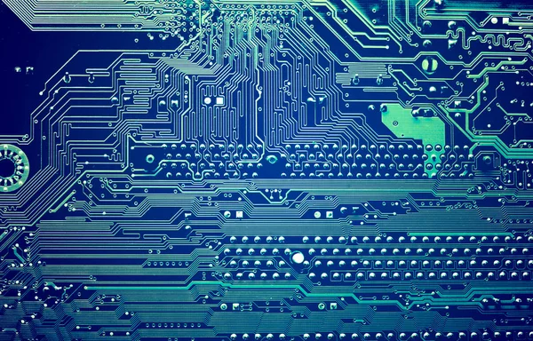 Circuit board. Elektronische computer hardware technologie. Digitale moederbord chip. Technische wetenschap achtergrond. Geïntegreerde communicatie processor. Informatietechniek. — Stockfoto