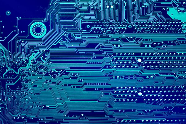 Circuit board. Elektronische computer hardware technologie. Digitale moederbord chip. Technische wetenschap achtergrond. Geïntegreerde communicatie processor. Informatietechniek. — Stockfoto