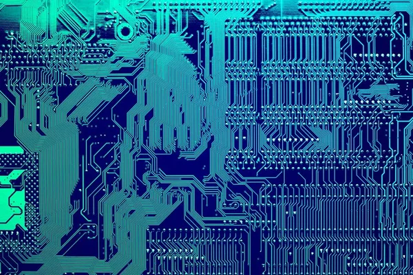 Circuit board. Elektronische computer hardware technologie. Digitale moederbord chip. Technische wetenschap achtergrond. Geïntegreerde communicatie processor. Informatietechniek. — Stockfoto