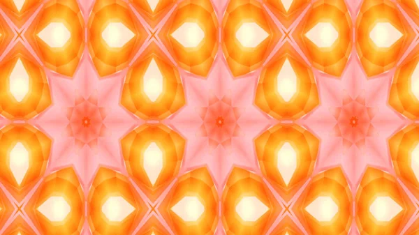 Kaleidoscope pattern 3d render background. Mandala geometric graphic print. Psychedelic design element for wallpaper, scrapbooking, fabric. Positive colors pattern. — Stock Photo, Image