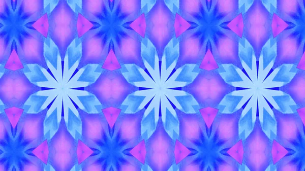 Kaleidoscope pattern 3d render background. Mandala geometric graphic print. Psychedelic design element for wallpaper, scrapbooking, fabric. Positive colors pattern. — Stock Photo, Image