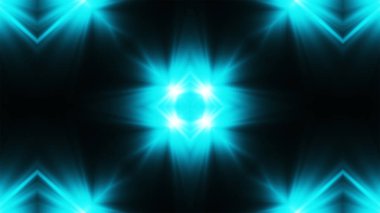 Dijital lens flare kaleydoskop görünüm parlak ışık doku ve malzeme için siyah arka plan ile kar tanesi gibi