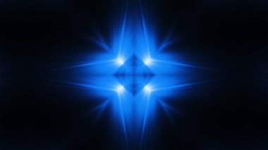 Dijital lens flare kaleydoskop görünüm parlak ışık doku ve malzeme için siyah arka plan ile kar tanesi gibi