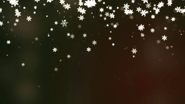 Winter Sneeuwvlokken Prettige Kerstdagen Gelukkig Nieuwjaar Wenskaart — Stockfoto