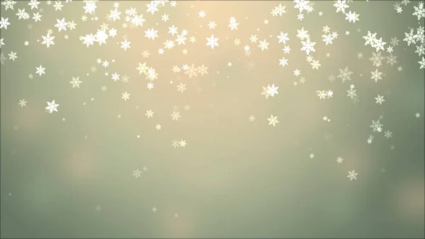 Inverno Desfocado Banner Com Flocos Neve Feliz Natal Feliz Ano — Fotografia de Stock