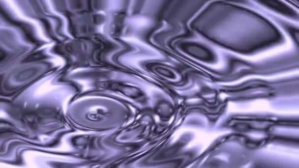 Ondulations Violettes Animation Liquide Gros Plan — Video