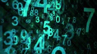 Soyut teknolojik altyapı. Web geliştirici. Bilgisayar kodu. Programlama, kodlama, hacker kavramı. Açı görünümü animasyon numaraları hareket soldan sağa.
