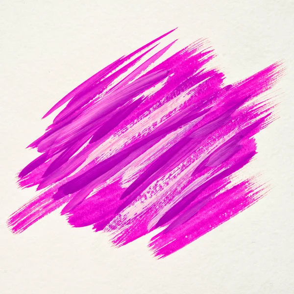 アートブラシのロゴを描いた水彩紙の抽象的な背景デザイン図アクリル ストローク 見出し 販売のバナーに最適な塗装設計 紫の色 — ストック写真