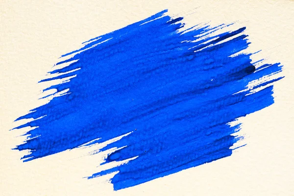 Blaue Aquarell Textur Farbe Fleck Pinselstrich — Stockfoto