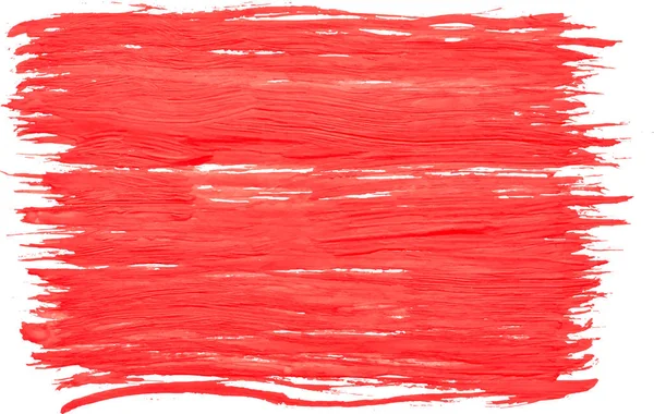 Roter Rechteckiger Aquarell Textur Pinselstrich Für Ihren Text — Stockvektor
