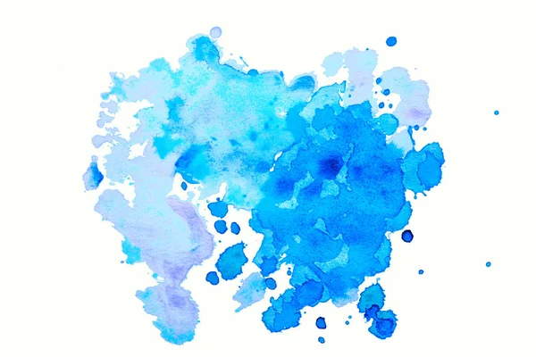 Abstract Isolated Watercolor Hand Drawn Paper Texture Stain White Background — Stock Photo, Image