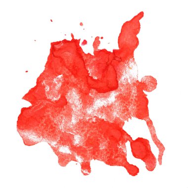 Soyut izole suluboya elle çizilmiş kağıt doku leke metin tasarım, web, etiket, kart, zemin, etiket için beyaz arka plan üzerinde