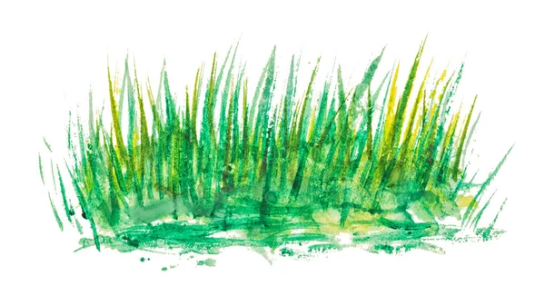 ヴィンテージの線形草パターン 水彩画カード はがき リボン 装飾的なスコッチ テープと水彩の背景 — ストック写真