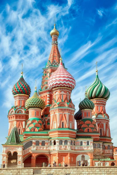 Basil Cathedral Red Square Moscow Close Vertical Orientation — Stock Photo, Image