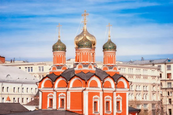 Mosca Monastero Znamensky Che Sulla Vecchia Corte Sovrana Varvarka Street — Foto Stock