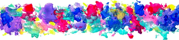 鲜艳的水彩污渍 用于装饰海报 传单等 彩虹色 粉红色 Esp — 图库矢量图片