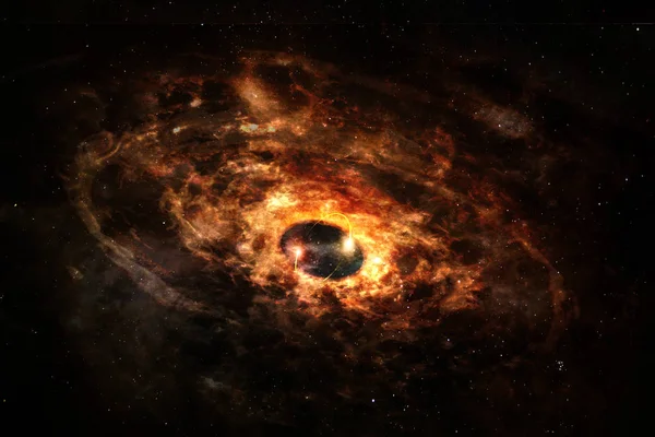 Poderosa explosión de Supernova. Elementos de esta imagen proporcionados por la NASA . — Foto de Stock