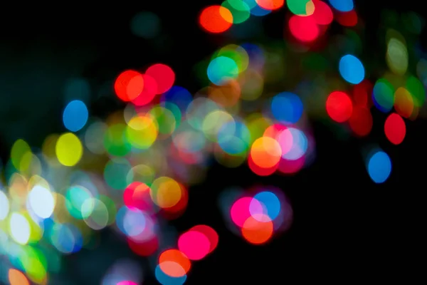 Festliche Lichter Verschwimmen Bokeh Hintergrund Echtes Foto Designelement Für Farbflecken — Stockfoto