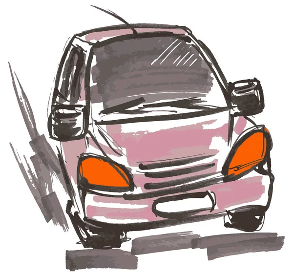 汽车手绘标记草图 绘图和刻划第10页矢量幻象模板 — 图库矢量图片