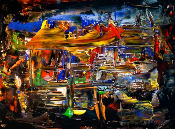 Abstract Painted Dark Modern Art Background — 스톡 사진