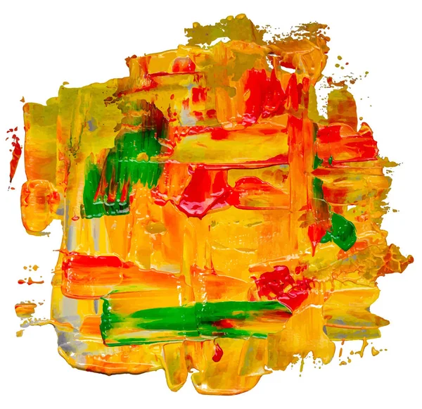 Hand Drawn Multicolor Isolated Paintbrush Square Eps10 Vector Illustration Splatter — Stock Vector