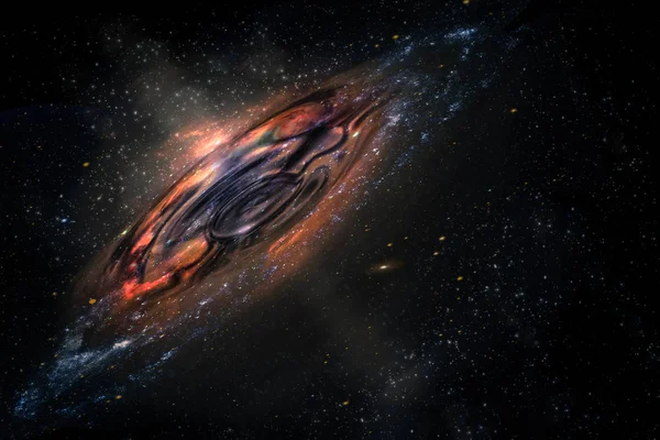 블랙홀 우주론 수소 성운 은하의 우주 대기가 깊은 별의 개념을 폭발시키는 방식. NASA 가 제공 한 이 이미지의 요소. — 스톡 사진