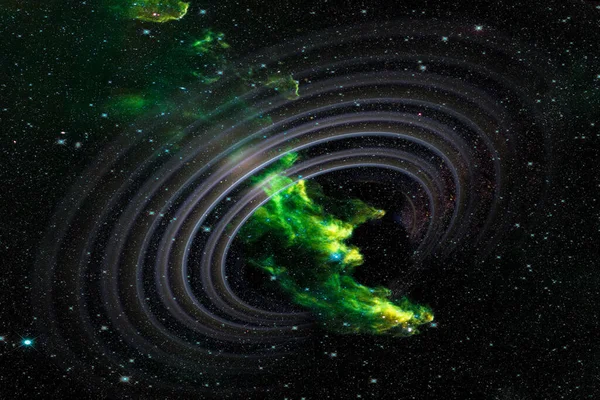 Collage Espacio Ciencia Concepto Imagen Del Espacio Viaje Tiempo Elementos —  Fotos de Stock