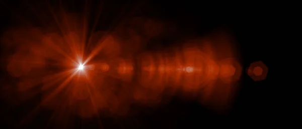 黒の背景に対する抽象的な光フレアの特殊効果 太陽とフレア自然太陽の壁紙 — ストック写真