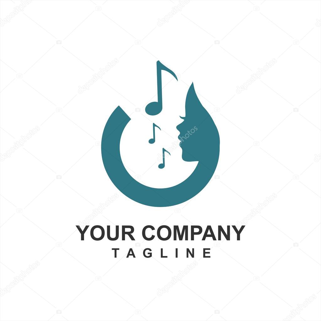 Acoustic music logo and icon
