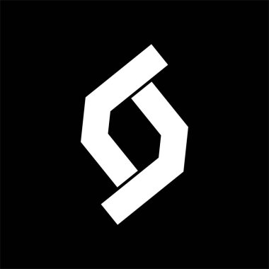 S, Lsj, Lsl, Yani, Lso, Loj, Lol ilk geometrik şirket logosu ve vektör simgesi